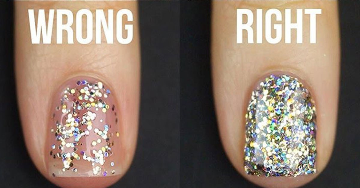 How To Put Glitter On Nails
 How to Apply Glitter Nail Polish the Right Way