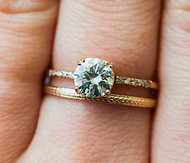 How To Wear Engagement Ring And Wedding Band
 10 ideas for pletely unique wedding band bos