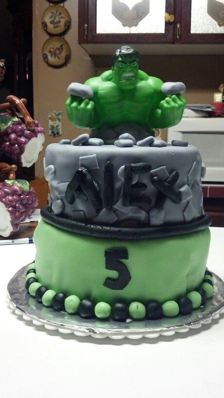 Hulk Birthday Cake
 17 Best images about Hulk cake on Pinterest