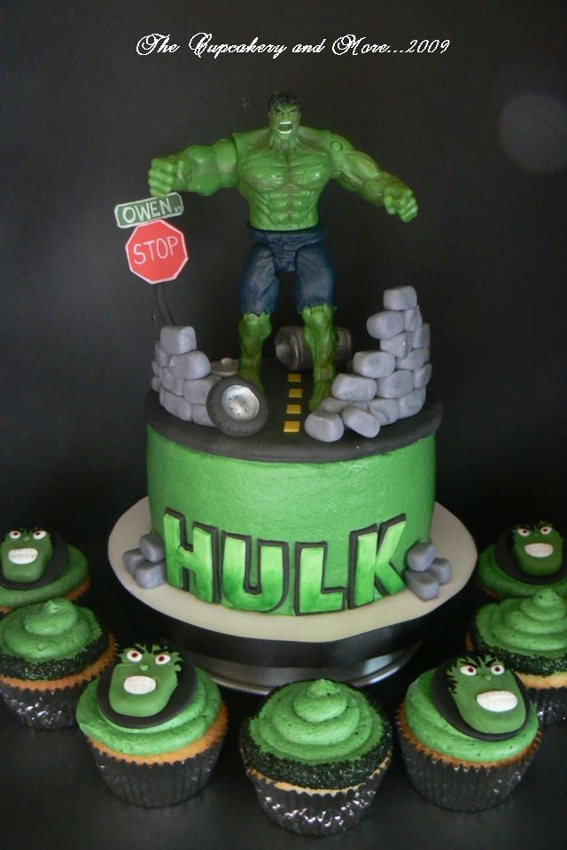 Hulk Birthday Cake
 Hulk Birthday Cakes