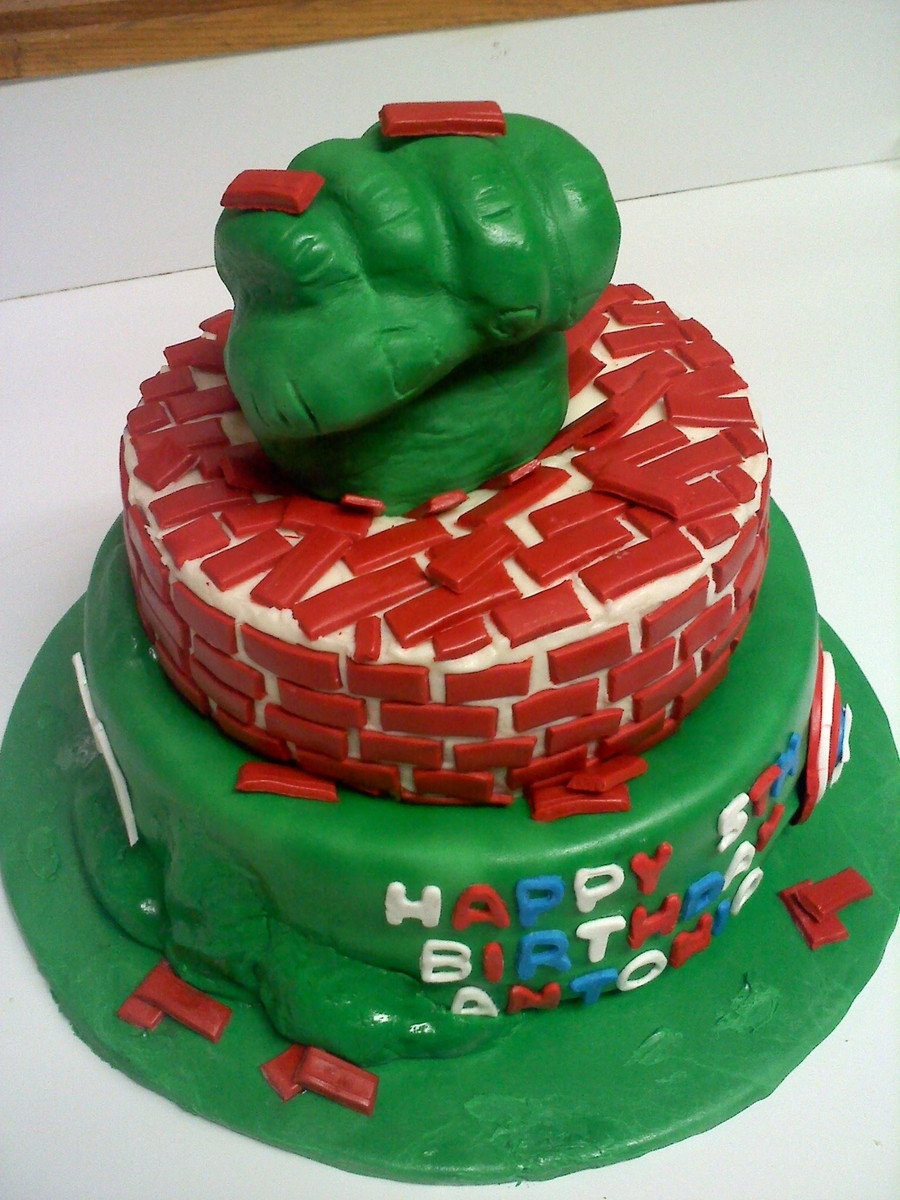 Hulk Birthday Cake
 The Hulk Avengers Birthday Cake CakeCentral