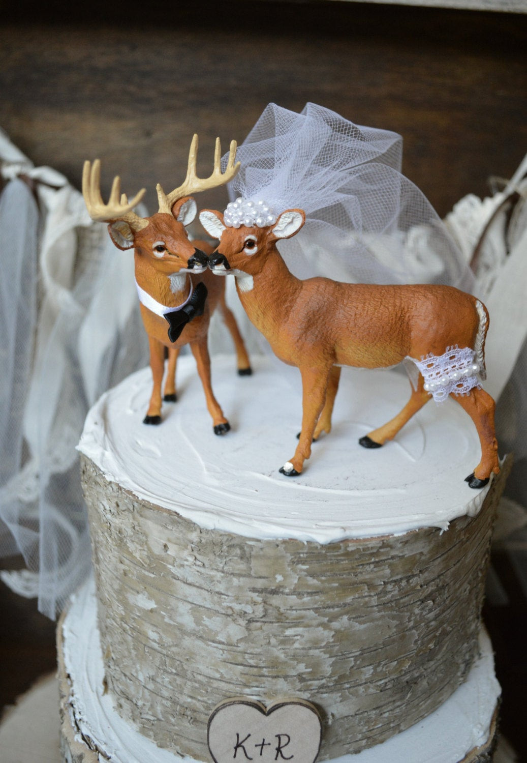 Hunting Wedding Cake Toppers
 Deer wedding cake topper Hunting wedding cake topper Deer
