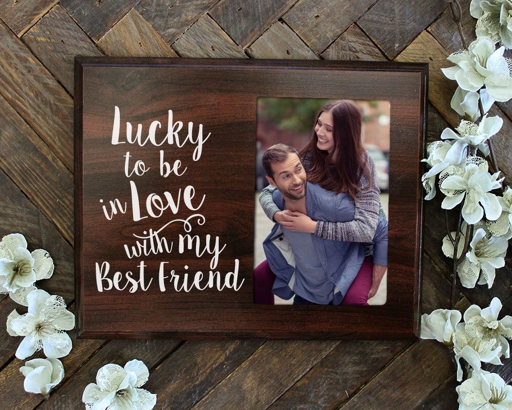 I Love You Gift Ideas For Girlfriend
 Boyfriend Gift for Him or Her Lucky to Be in Love Picture