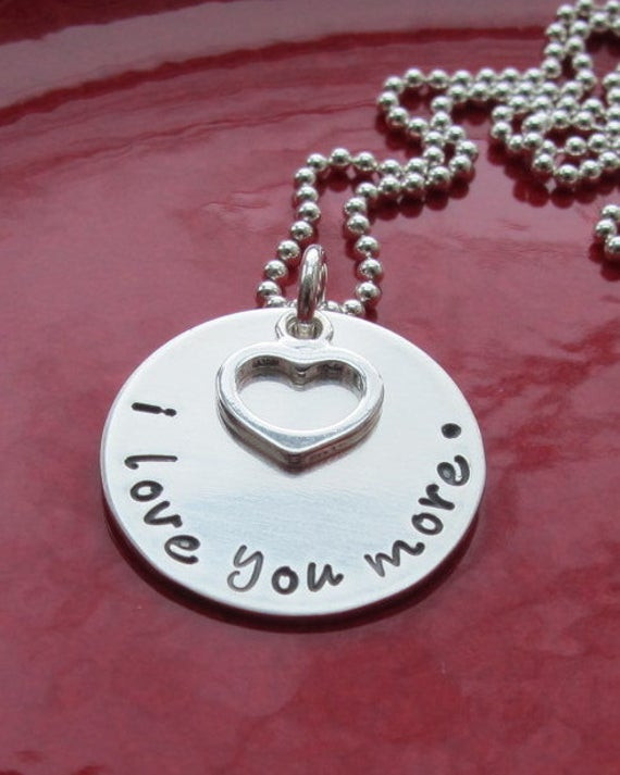 I Love You More Necklace
 I love you more necklace Love You More Necklace Anniversary
