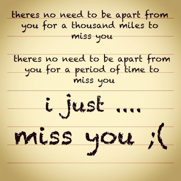 I Miss You Sad Quotes
 I Miss You Quotes for Him and for Her QuotesHunter
