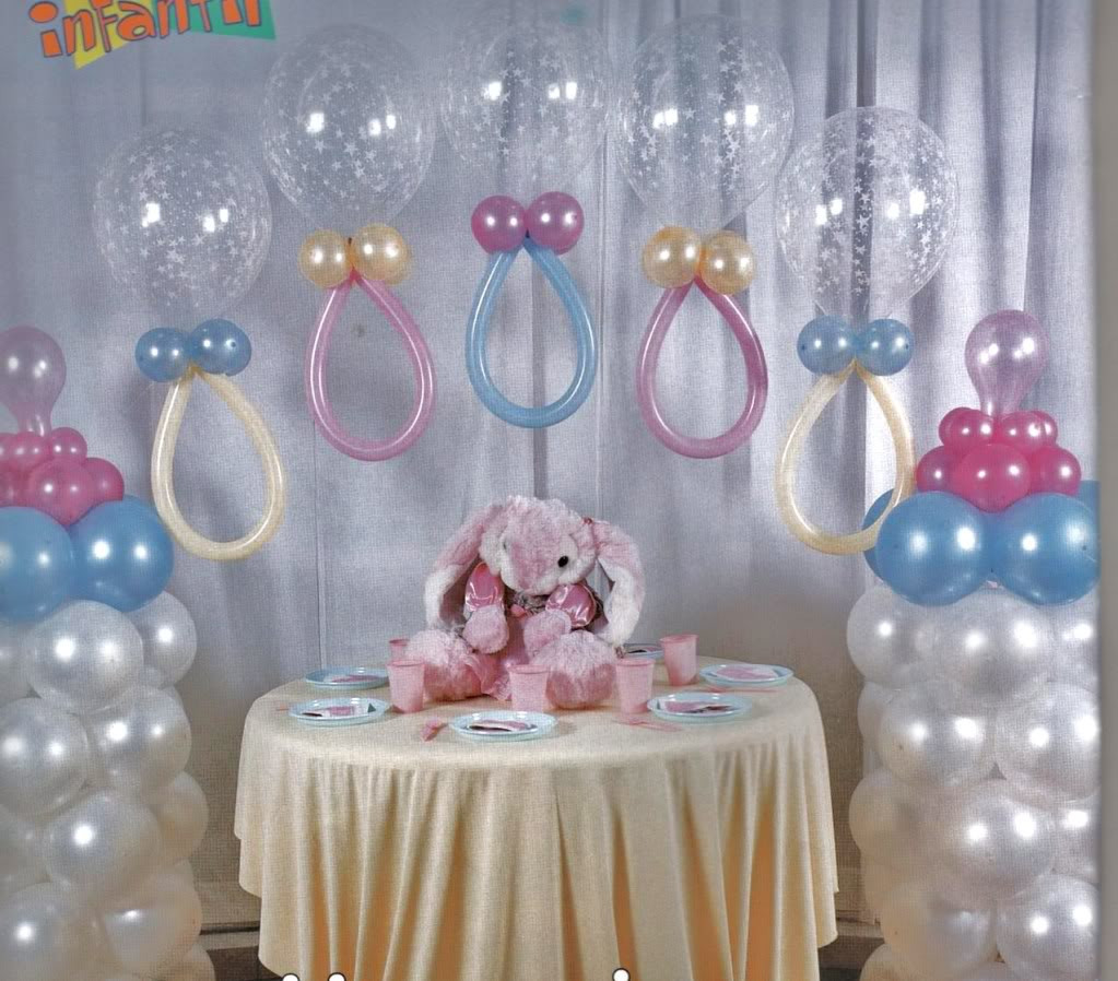 Ideas Decoracion Baby Shower
 Decoracion con globos para Baby Shower