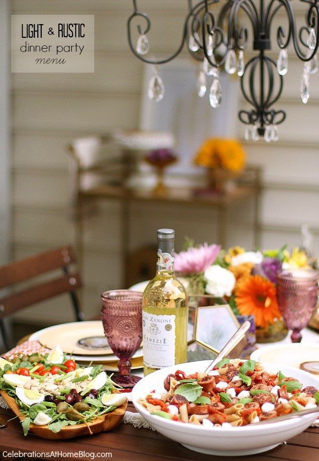 Ideas For A Dinner Party At Home
 Light & Rustic Dinner Party Menu