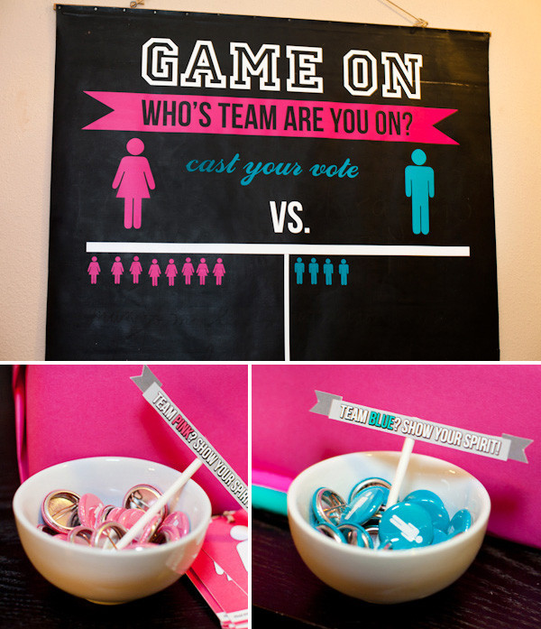 Ideas For A Gender Reveal Party Games
 Girl vs Boy Gender Reveal Party Hostess with the Mostess