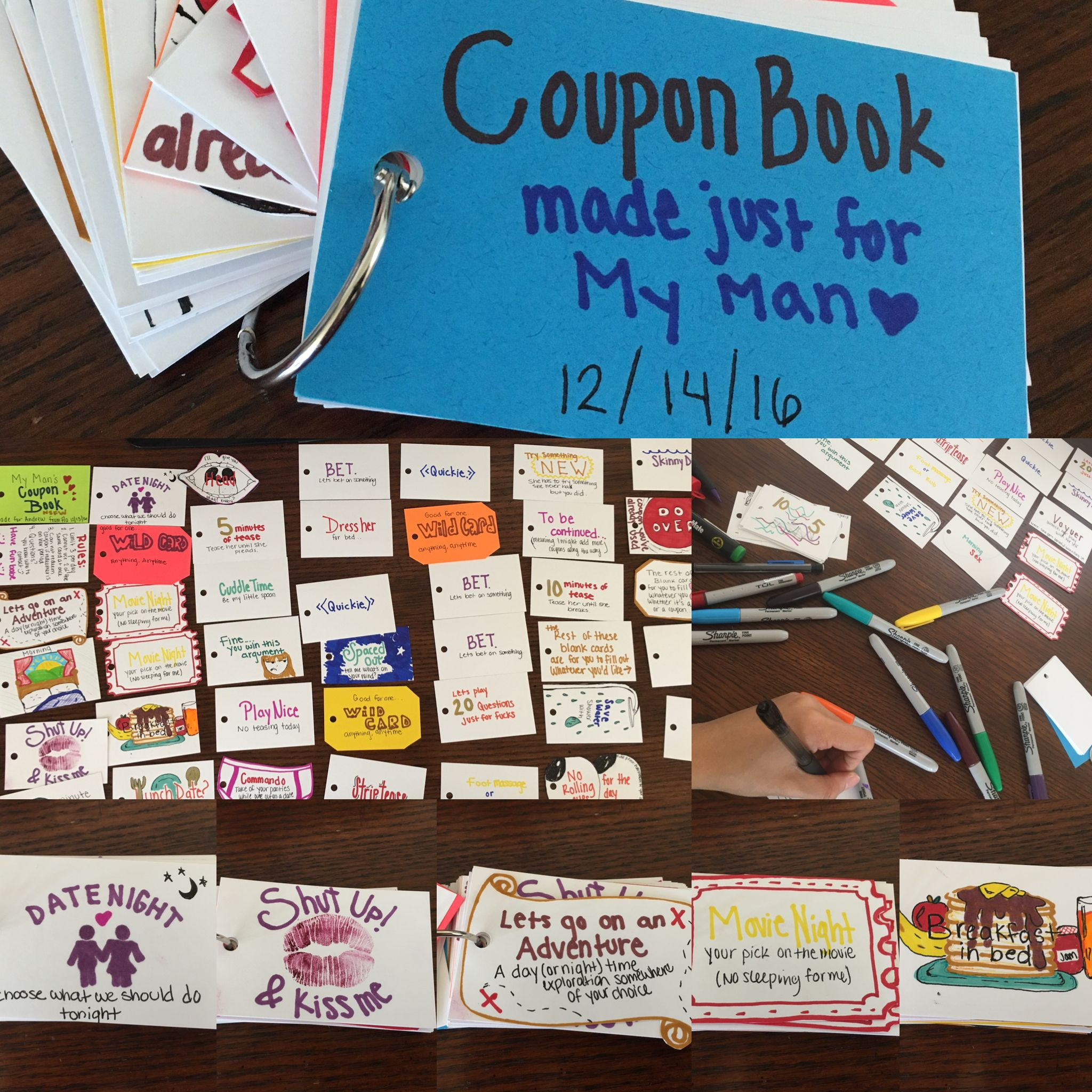 Ideas For A Gift For My Boyfriend
 A coupon book made for my boyfriend as a Christmas t