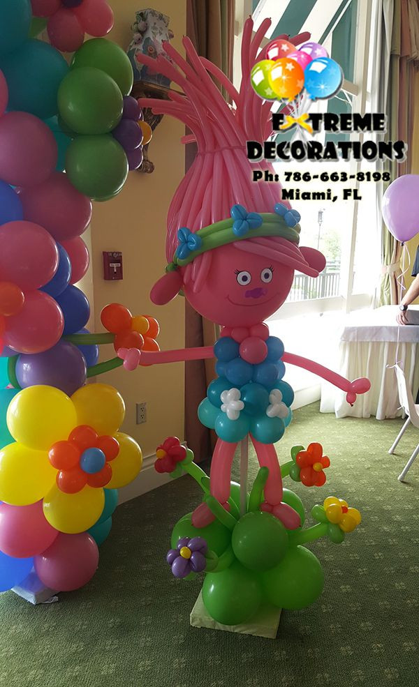 Ideas For A Trolls Pool Party
 Pin on Balloons & more BOMBAS Y MAS