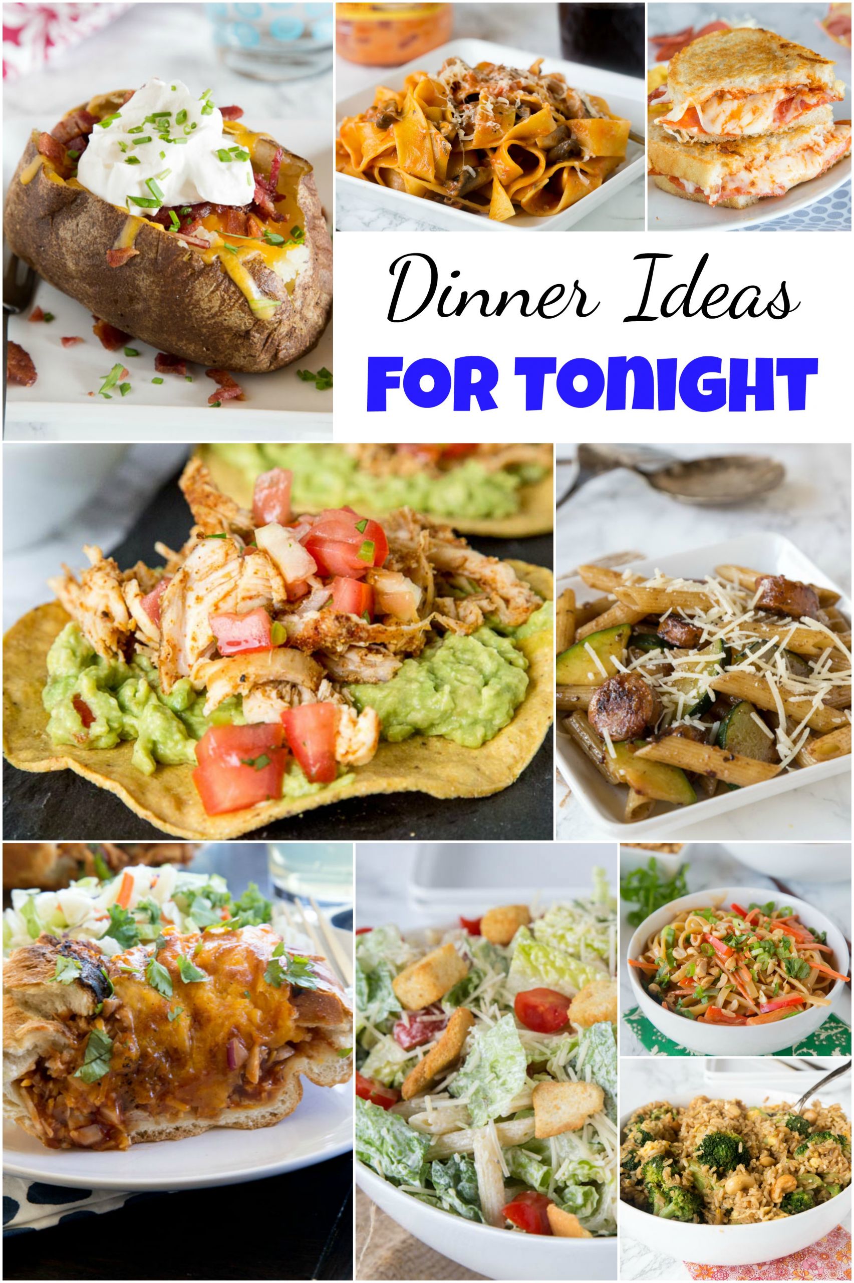 Ideas For Dinners
 Dinner Ideas for Tonight Dinners Dishes and Desserts