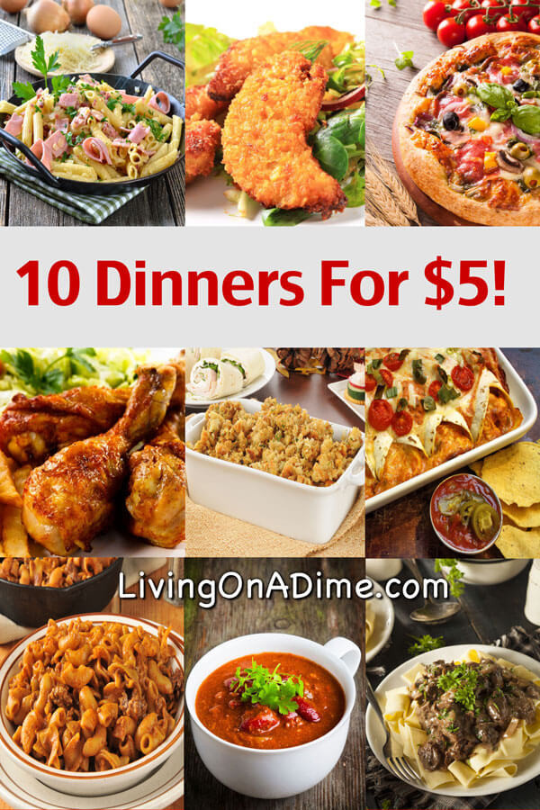 Ideas For Dinners
 10 Dinners For $5 Cheap Dinner Recipes And Ideas