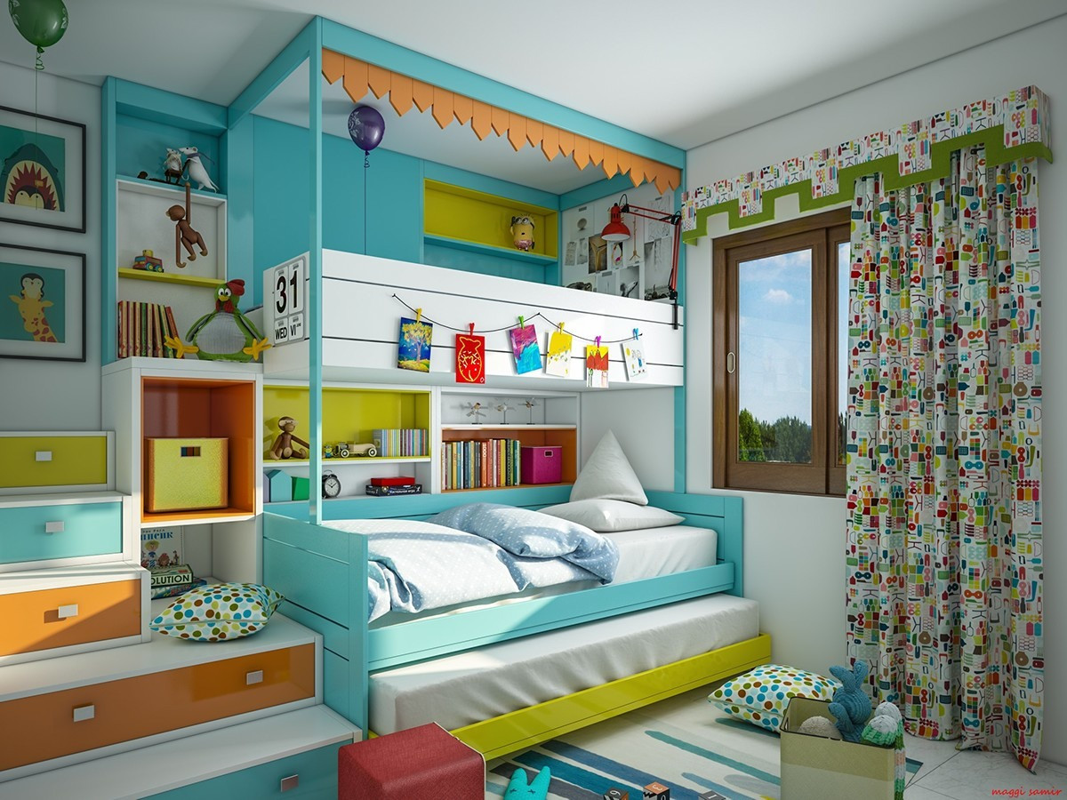 Ideas For Kids Room
 Super Colorful Bedroom Ideas for Kids and Teens