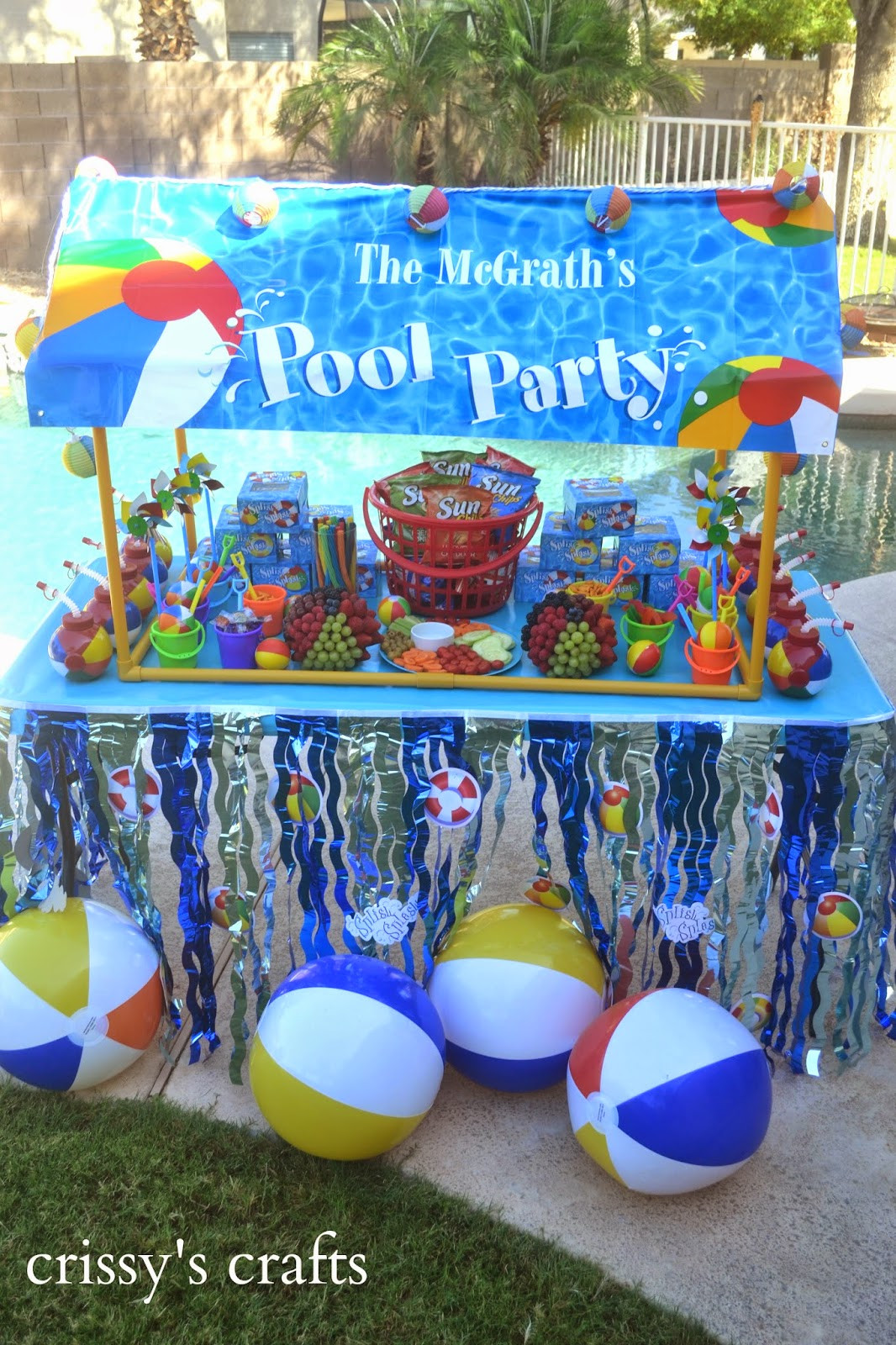 Ideas For Pool Party
 Crissy s Crafts Pool Party Summer 2014