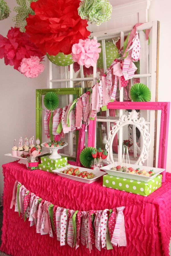 Ideas For1St Birthday Party
 Kara s Party Ideas Strawberry 1st Birthday Party