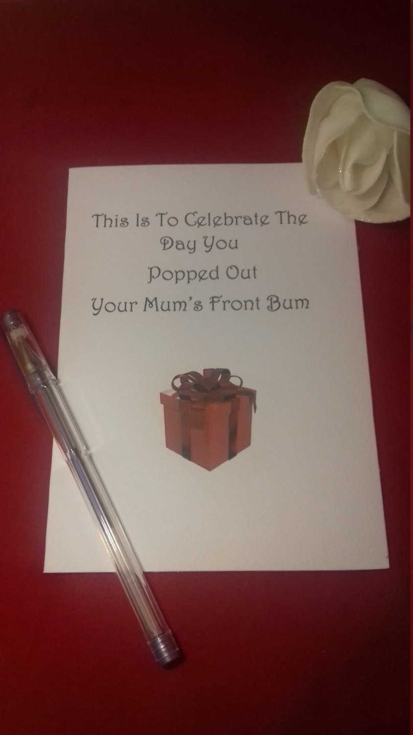 Inappropriate Birthday Cards
 Inappropriate Birthday Card Mum s Front by
