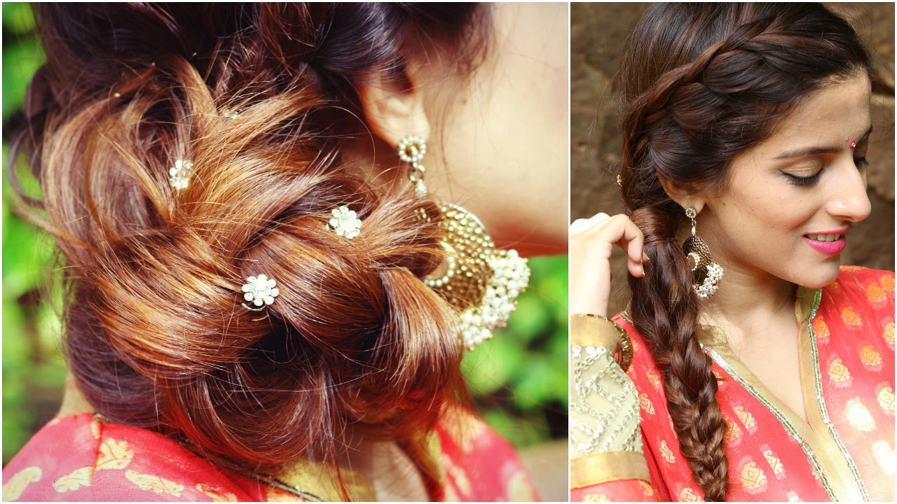 Indian Wedding Hairstyle For Long Hair
 3 Indian Hairstyles for Medium to Long Hair