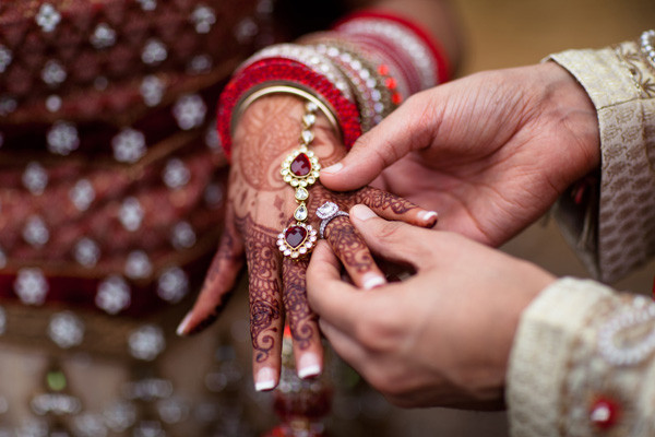 Indian Wedding Rings
 Southern California Wedding Ceremony by Grand Design