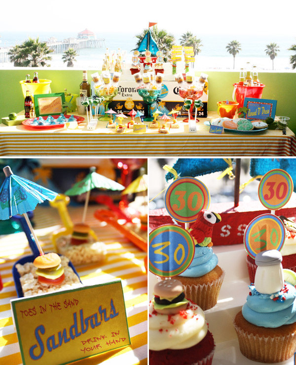 Indoor Beach Party Ideas For Adults
 A Pirate Looks at 30 Jimmy Buffett Themed Surprise Party
