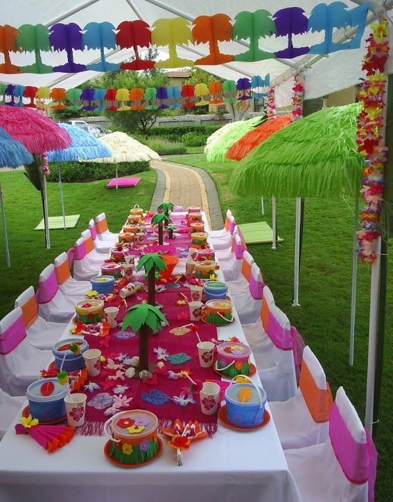 Indoor Beach Party Ideas For Adults
 Kids Luau Party Ideas From PurpleTrail Tropical Birthday