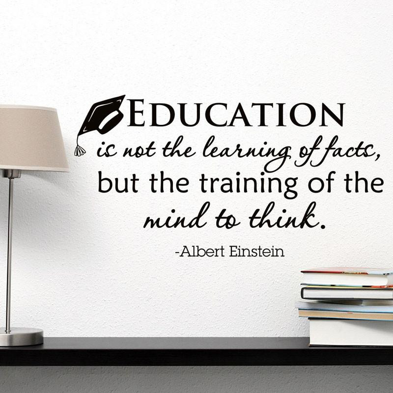 Inspiration Quotes About Education
 Education Is Not The Learning Facts Quote