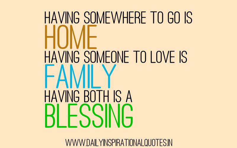 Inspiration Quotes About Family
 Family Blessings Quotes QuotesGram