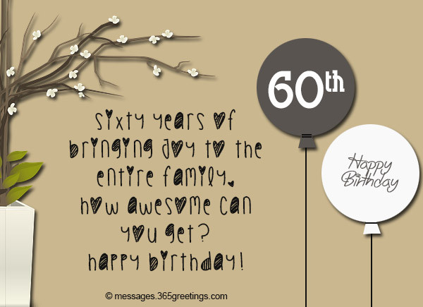 Inspirational 60Th Birthday Quotes
 60th Birthday Wishes Quotes and Messages 365greetings