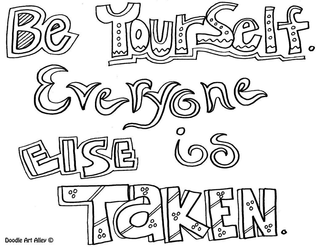 Inspirational Coloring Pages For Kids
 Courage Quote coloring pages from Doodle Art Alley