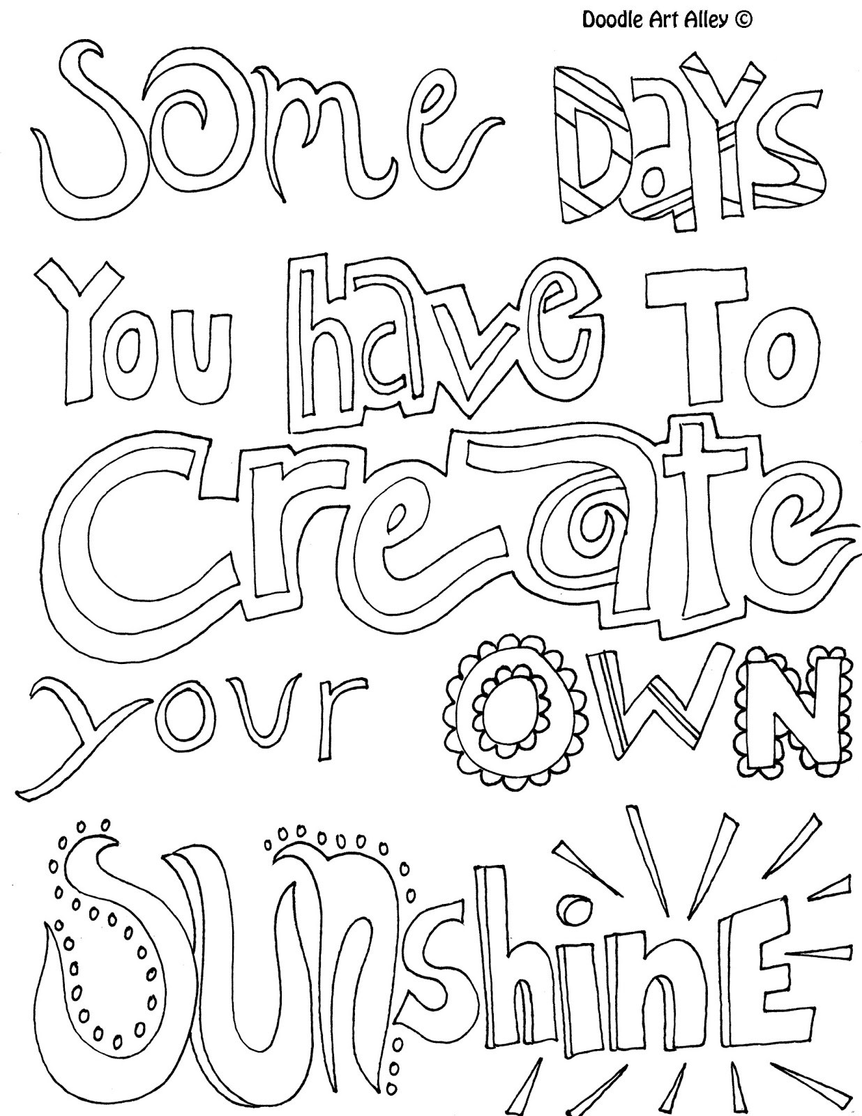 Inspirational Coloring Pages For Kids
 Positive Quotes Coloring Pages QuotesGram