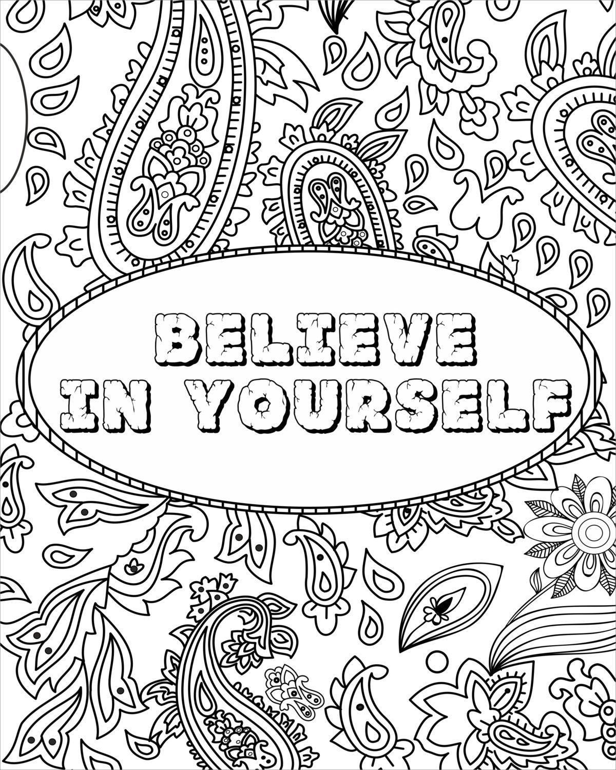 Inspirational Coloring Pages For Kids
 Inspirational Fun Quotes Colouring Pages by