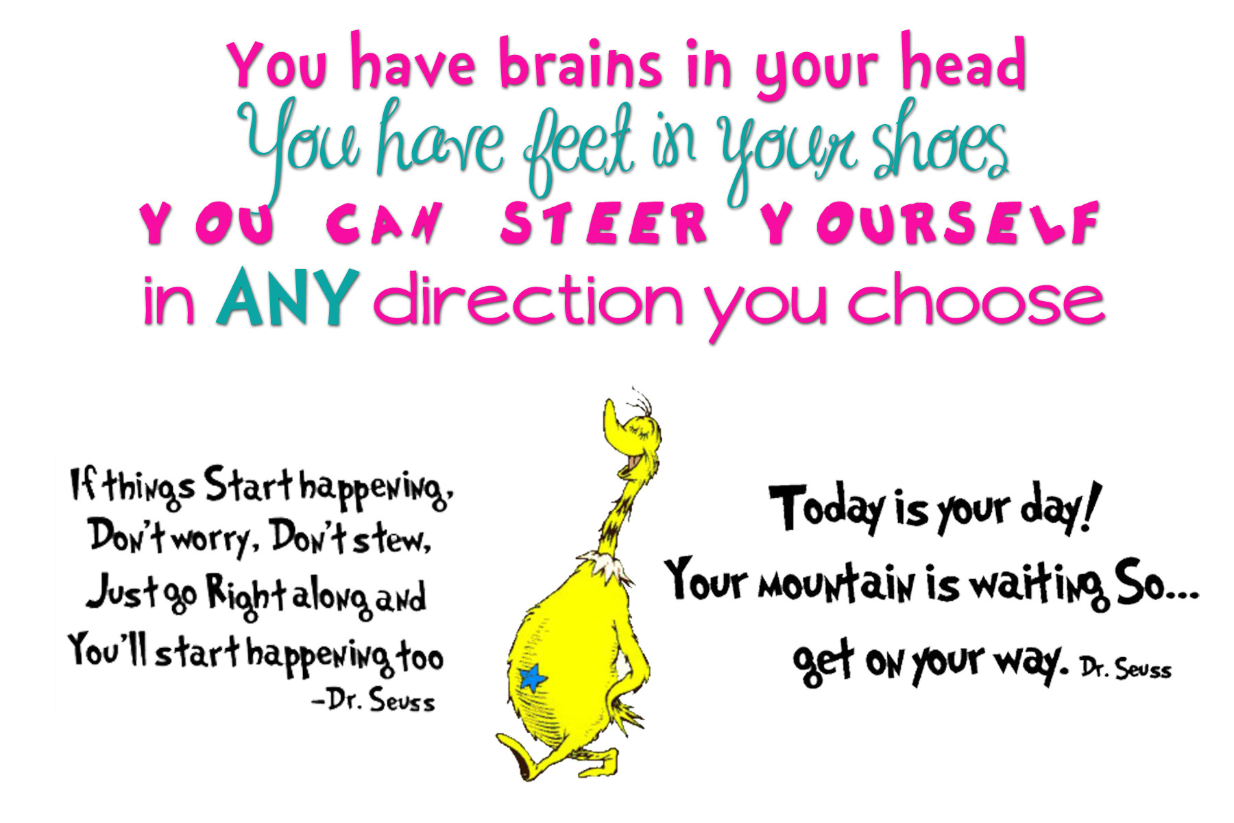 Inspirational Quote Dr Seuss
 Happy Birthday Dr Seuss