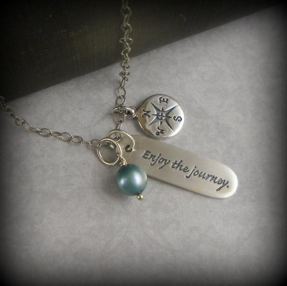 Inspirational Quote Jewellery
 Inspirational Necklace Enjoy The Journey Quote Jewelry