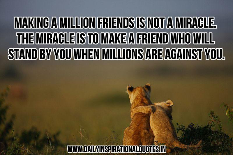 Inspirational Quotes About Friends
 Positive Friendly Quotes QuotesGram