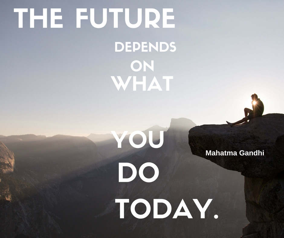 Inspirational Quotes For The Day
 The future depends on what you do today Best motivational