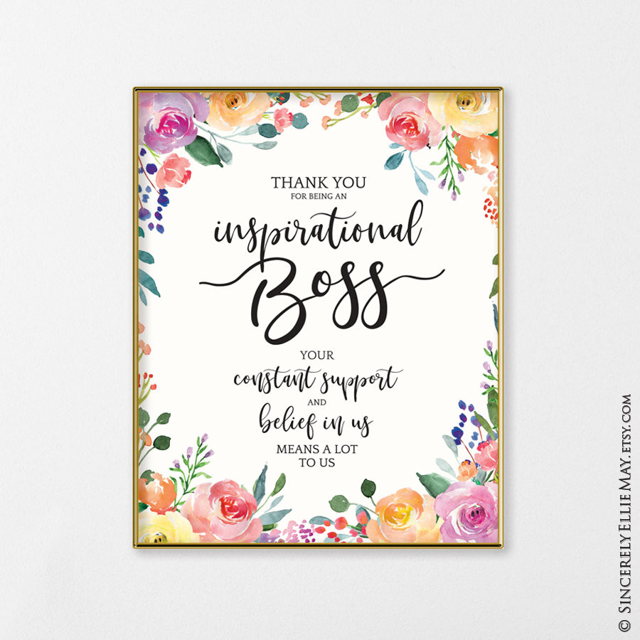 Inspirational Quotes Gifts
 Best Boss Gifts Quotes Inspirational Boss YOU PRINT