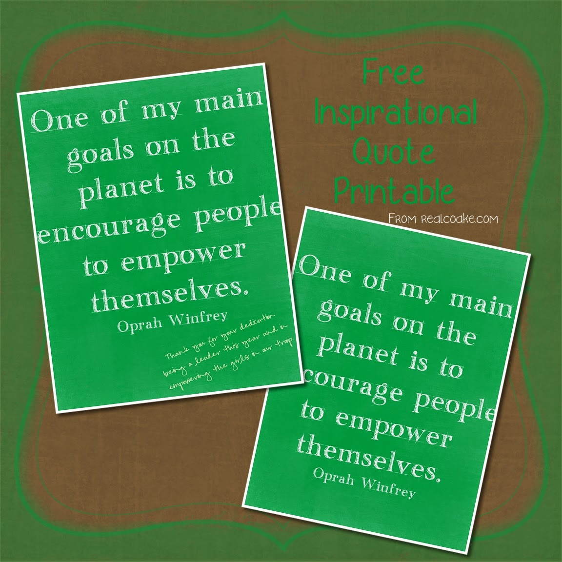 Inspirational Quotes Gifts
 Inspirational Quote for a Girl Scout Leader Gift