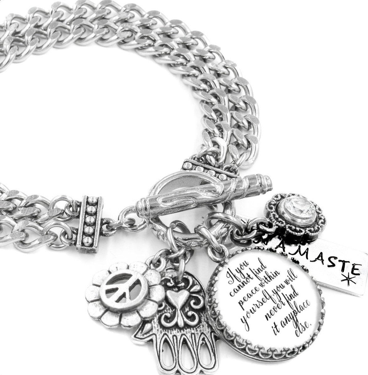 Inspirational Quotes Jewellery
 Inspirational Bracelet Silver Inspirational Quote Jewelry