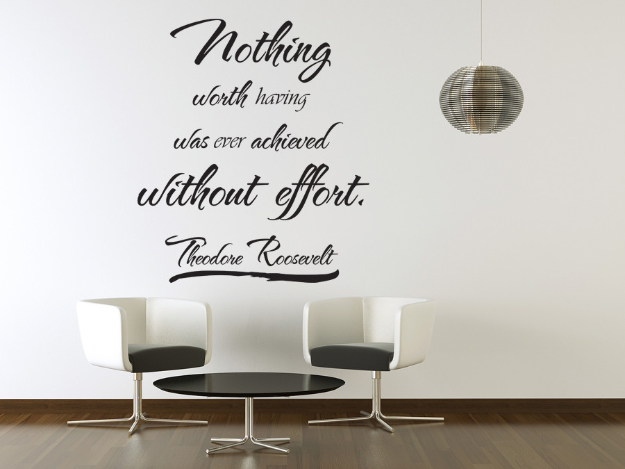 Inspirational Quotes Wall Art
 Vinyl Wall Art Theodore Roosevelt Quote Sticker Decal