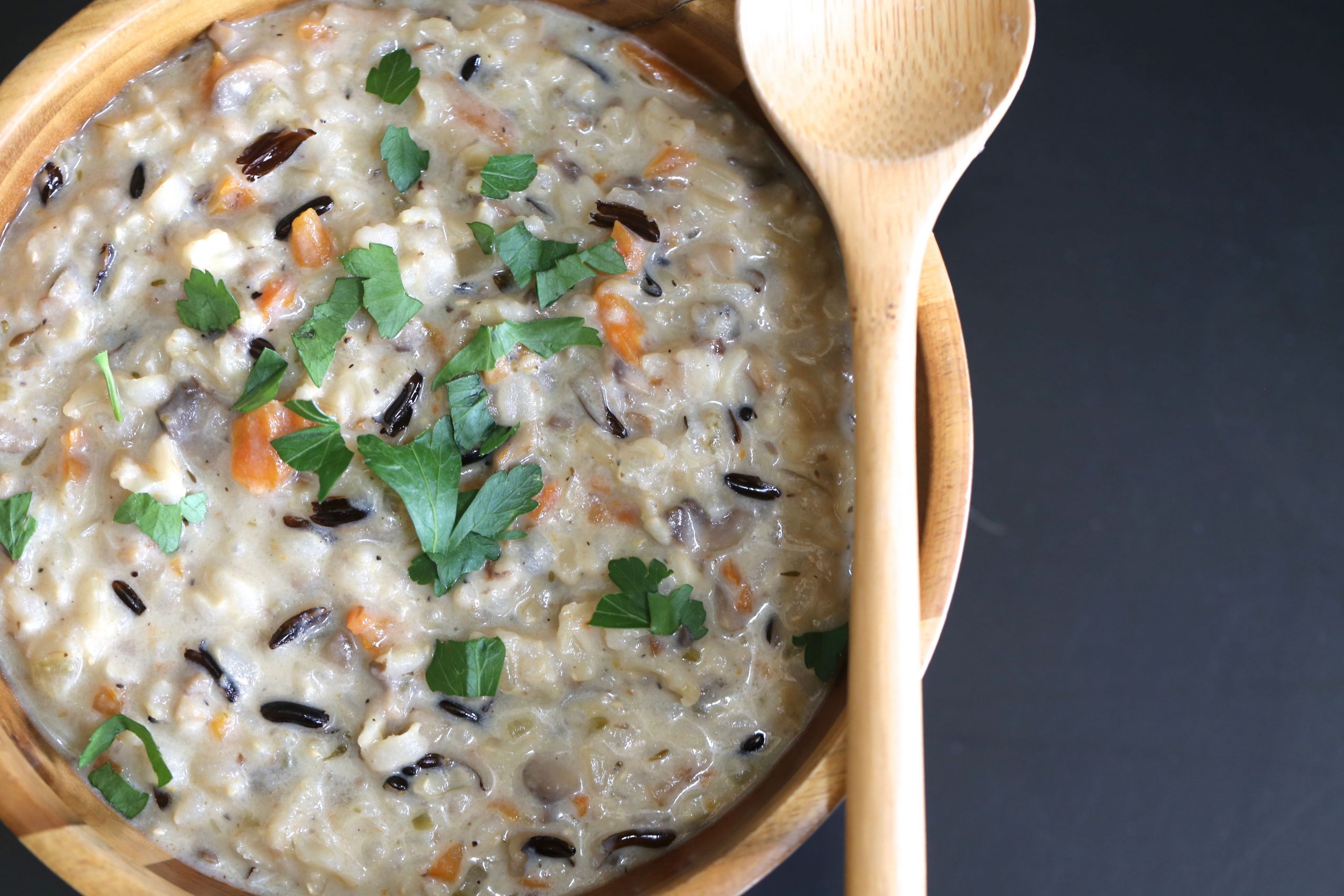 Instant Pot Wild Rice Soup
 Instant Pot Dairy Free Mushroom and Wild Rice Soup