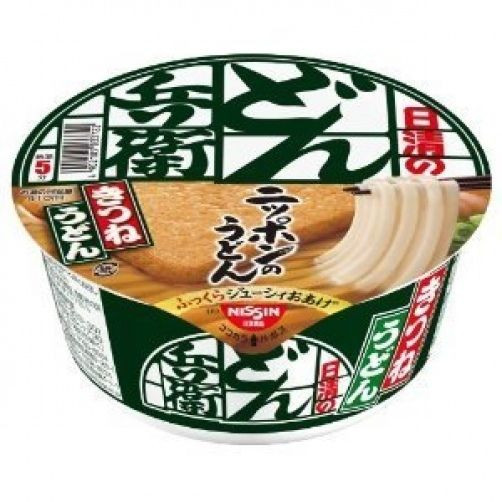 Instant Udon Noodles
 Nissin cup instant UDON with Kitune Deep fried tofu x 12