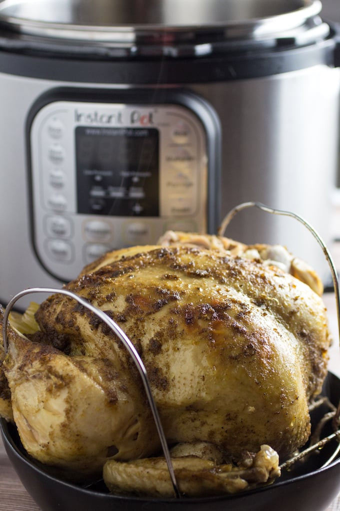 Instapot Whole Chicken
 Instant Pot Whole Chicken With Garlic & Herbs • Dishing Delish