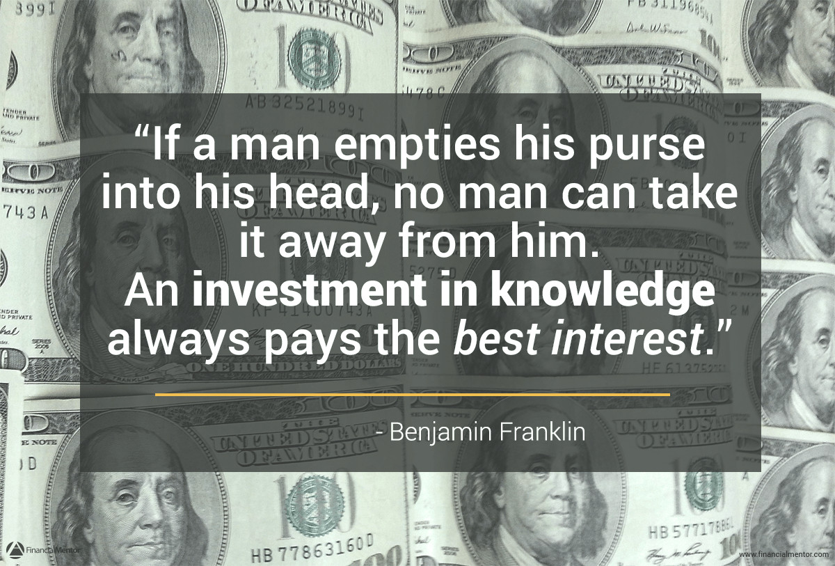 Investing In Education Quotes
 Benjamin Franklin Quotes