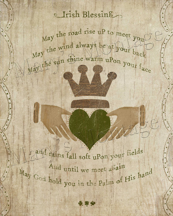 Irish Thanksgiving Quotes
 Irish Blessing printable art 8x10 St Patricks