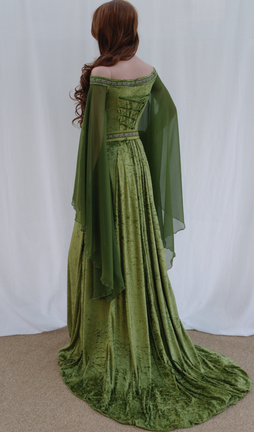 Irish Wedding Gowns
 Elven dress Celtic wedding dress me val dress by