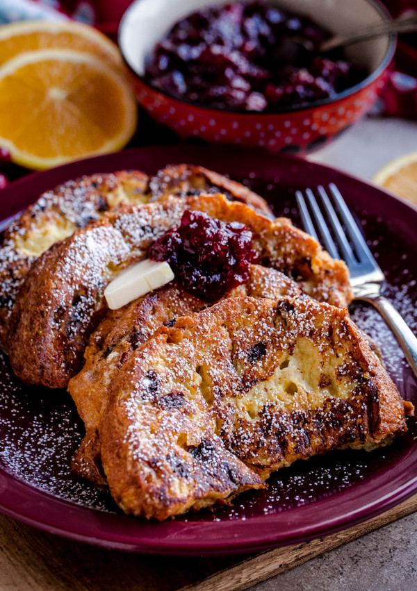 Italian Bread French Toast
 Buttermilk Panettone French Toast with Cranberry pote