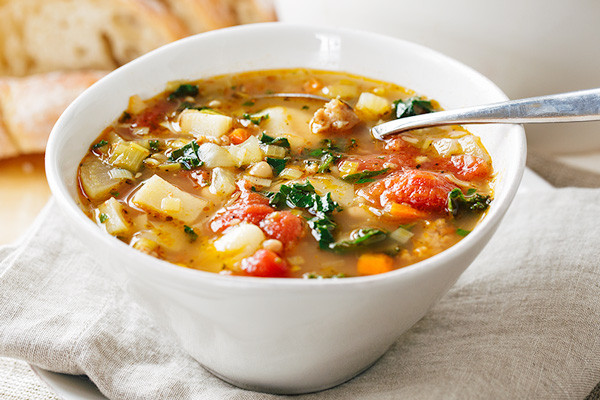 Italian Vegetable Soup Recipes
 Italian Ve able Soup with Spicy Sausage and Gnocchi