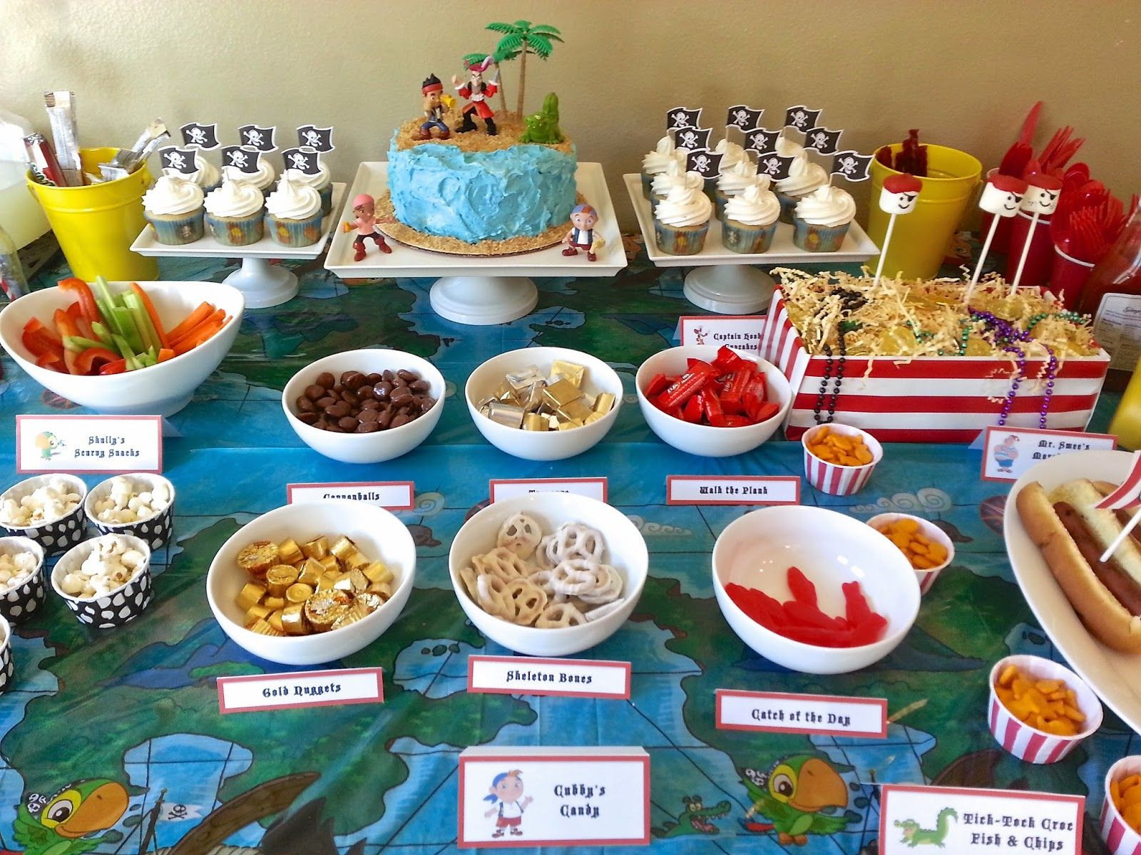 Jake And The Neverland Pirates Party Food Ideas
 Much Kneaded Jake and the Neverland Pirates Birthday