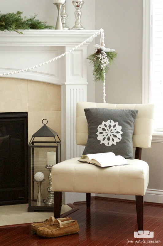January Home Decorating Ideas
 Winter Home Tour two purple couches