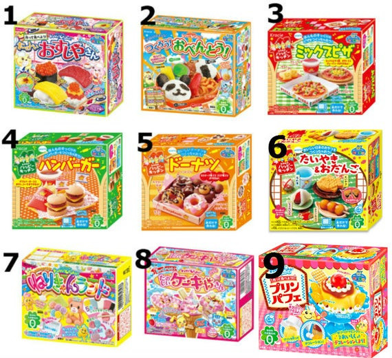 Japan DIY Kit
 Pick any 6 Kracie Popin Cookin Japanese DIY candy Japanese