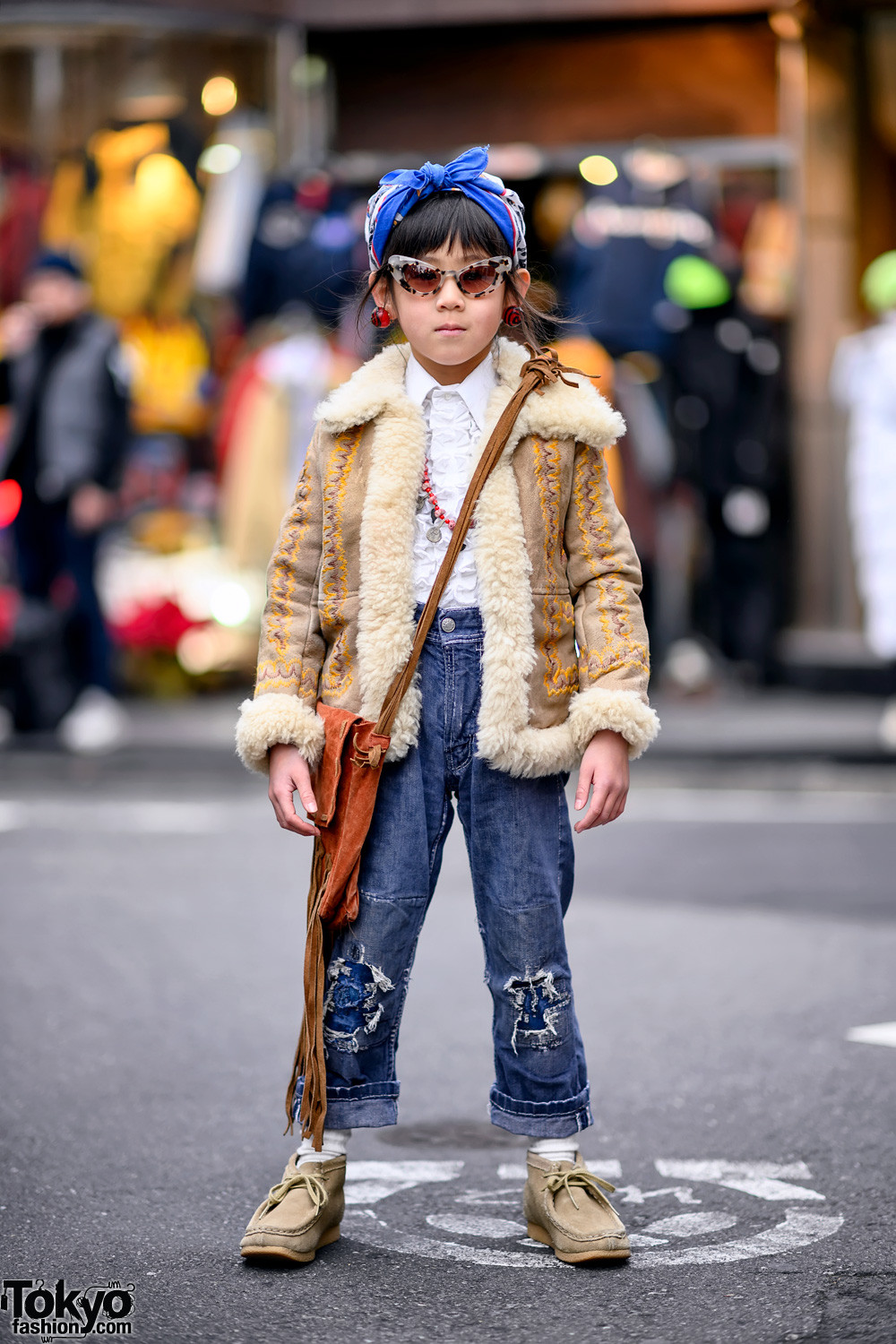 Japanese Kids Fashion
 6 Year Old Harajuku Girl in 1950s and 1970s Vintage Kids